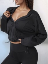 X 28611 Adjustable Hem Zip Hoodie �ɵ����������� �羳��