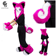 Furry��߅β�� �F�b����ʽ����β ��չLARP��ɫ���� �߶˷���ë�q