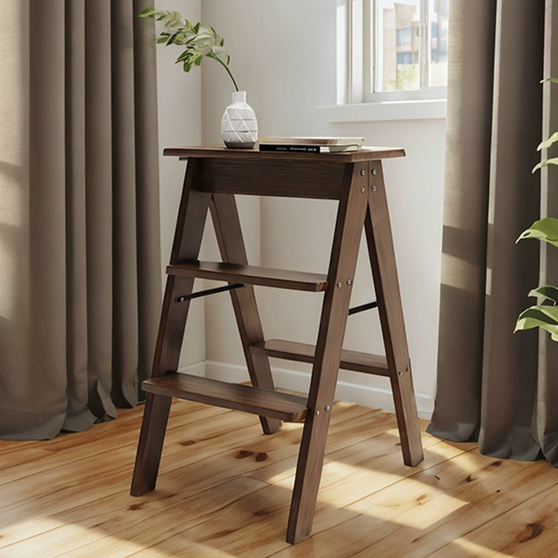 Выдвижная лестница Бытовая утолщенная Складная Многофункциональная маленькая лестница табурет для подъема в помещении двойного назначения трехступенчатая лестница в елочку стремянка