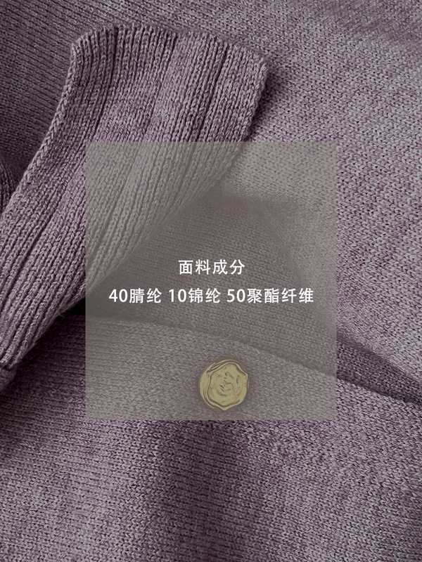 江左 小香风灰色蝴蝶结针织女秋2025新款慵懒风短款气质毛衣J8902|undefined