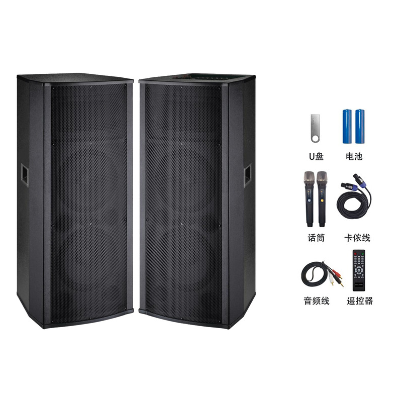 Qasheng 15inch アクティブ屋外パフォーマンスオーディオ 240W20A バッテリー講義と歌 U セグメントデュアルマイクオーディオ卸売|undefined