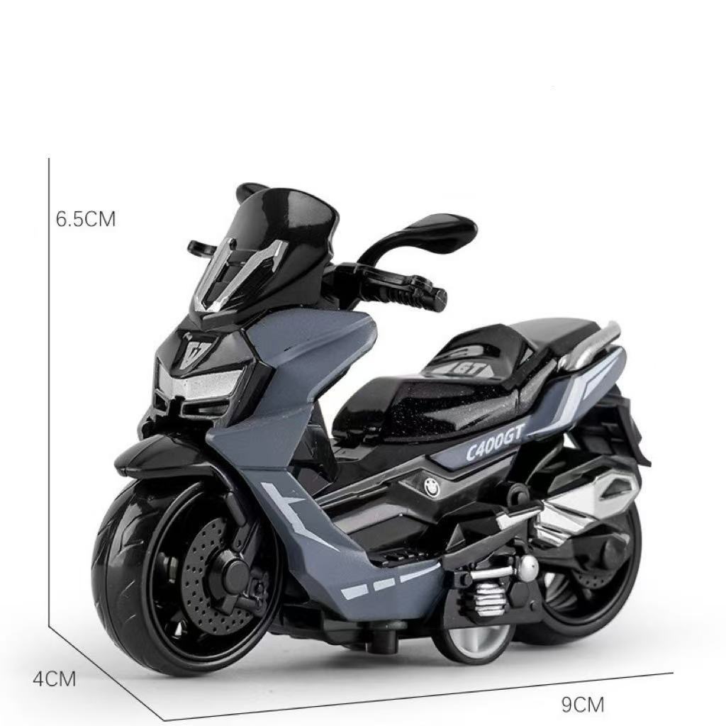 Aleación de retroceso modelo de motocicleta decoración simulación de plástico carreras de juguete transfronterizo llavero colgante agarre decoración de la máquina