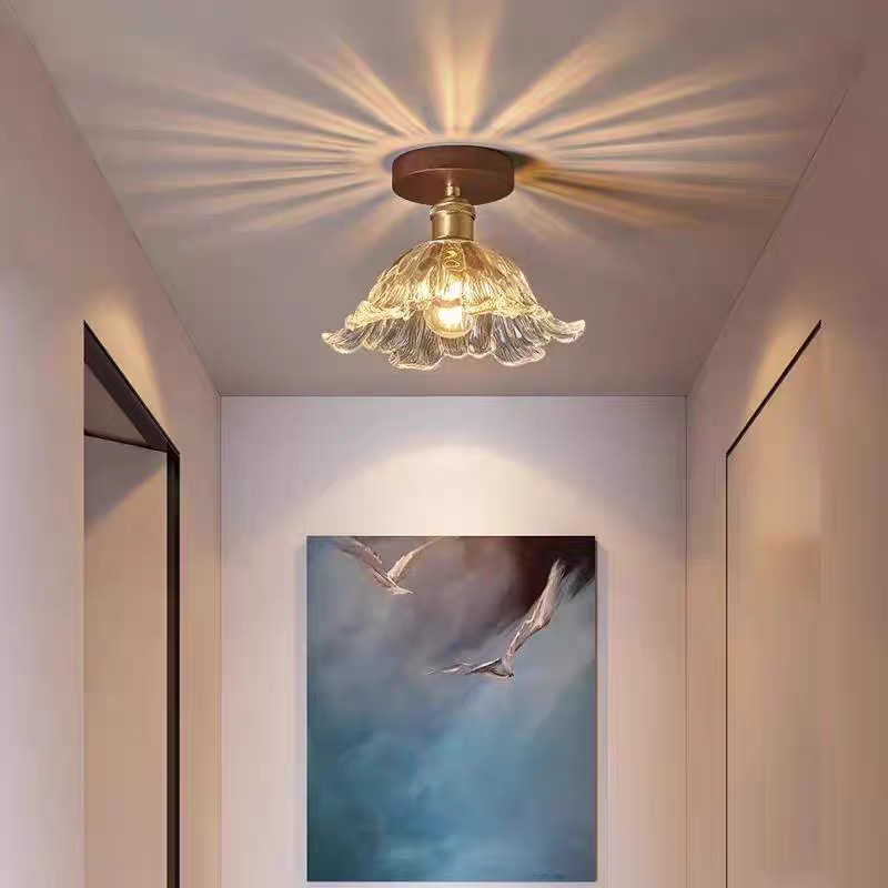 Aisle Light, Ceiling Light, Walnut Wood Glass, Entrance Balcony Corridor, Kitchen and Bathroom Lighting Fixtures, Anti-Glare Corridor Light, Aisle Light Aisle Light, Ceiling Light, Walnut Wood Glass, Entrance Balcony Corridor, Kitchen and Bathroom Lighting Fixtures, Anti-Glare Corridor Light, Aisle Light