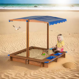 LN Children's Sandpit Fence Paradise Outdoor Large Toy Sandpit Pool Household Indoor and Outdoor Kindergarten Baby Playing Sand