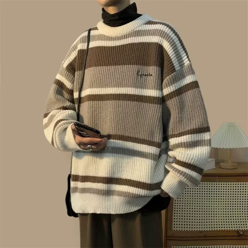 Демисезонный свитер, вязаная рубашка, куртка, oversize, стиль высокого качества