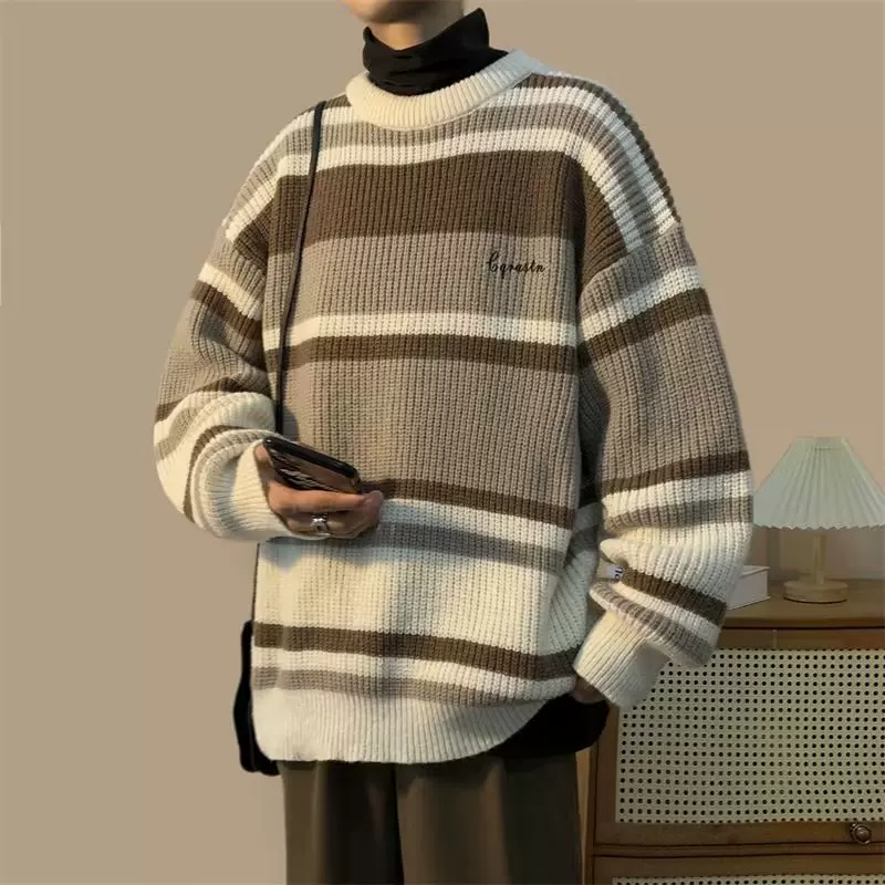 Демисезонный свитер, вязаная рубашка, куртка, oversize, стиль высокого качества