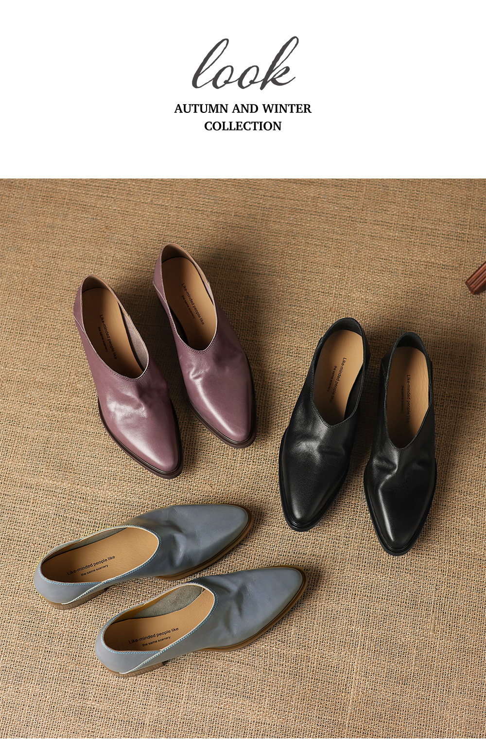 Giày da bò nữ miệng sâu gót vuông ổn định, phong cách đơn giản đi làm hằng ngày — đen chi tiết 18