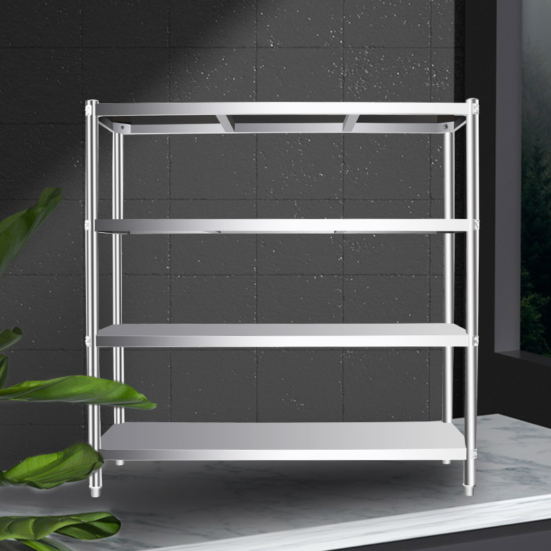 Estantería de Exhibición para Supermercado, Estantes de Acero Inoxidable, Estantes Planos para Supermercado, Estantes Comerciales de Cocina, Fabricante de Estanterías de Almacenamiento de Múltiples Niveles para Almacén image 6