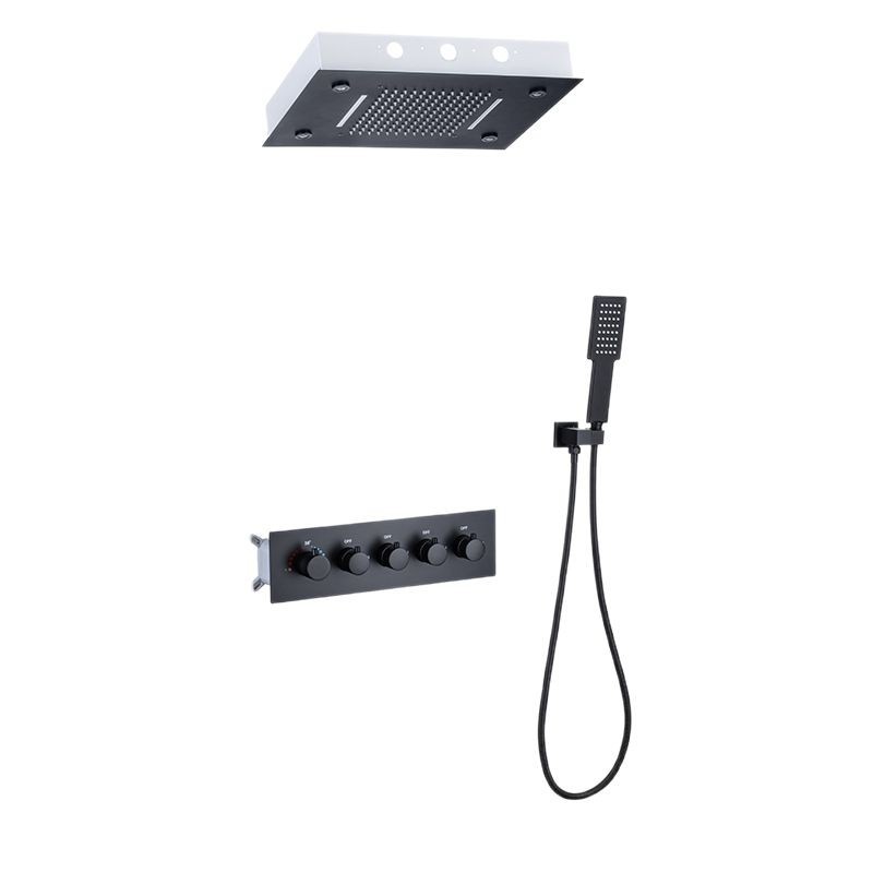 Ducha de cortina con temperatura constante, ducha de ducha oculta, ducha de baño, ducha de ducha lateral y espalda, ducha de ducha presurizada con luz