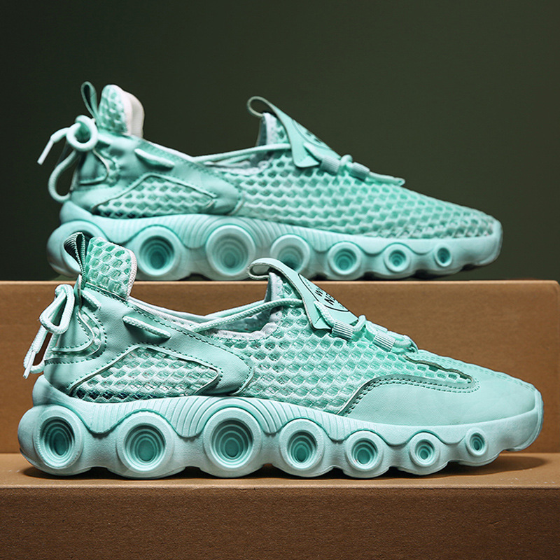 Men's Shoes Summer New Fashion Trendy Thick Bottom Hot Wheels Solid Color Lightweight Mesh Breathable Casual Men's Sneakers Men's Shoes Summer New Fashion Trendy Thick Bottom Hot Wheels Solid Color Lightweight Mesh Breathable Casual Men's Sneakers
