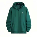 Zipper green white label