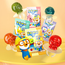 韩国啵乐乐戒指形糖果9g卡通造型果味硬糖棒棒糖休闲零食品糖果