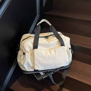 Ring expansion folding travel bag telescopic expansion sports fitness bag yoga dance bag high-looking luggage bag logo