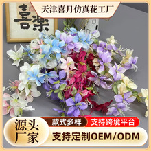 仿真茉莉花绢布单枝茉莉家居装饰仿真茉莉假花吊顶装饰厂家批发