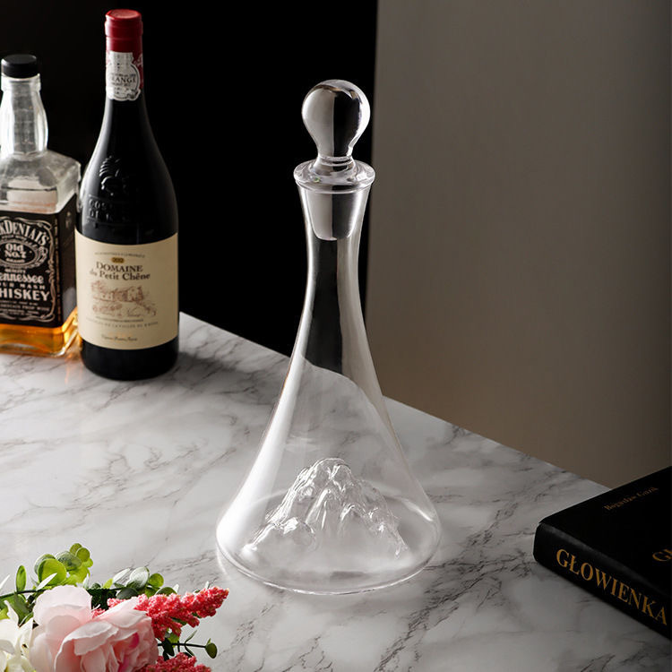 Iceberg rápido decantador de vino de alta calidad taza de vino rojo conjunto casero cristal dispensador de vinos dispensador de vinos botella de vino