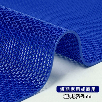 Mats for Toilets, Bathrooms, Kitchens, Ayaqaltılar (Kovriklər) - 09m-width-10m-length-full-volume-blue-55mm-thickened-version