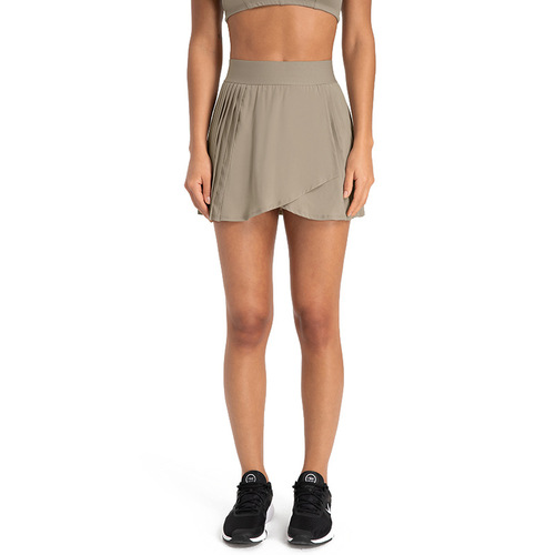 Merillat Merillat new pleated slit sports pants and skirts with lining to prevent exposure sports shorts for women