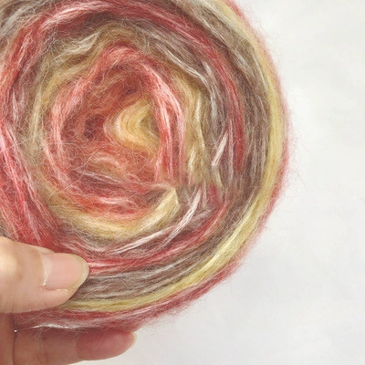 Gradient yarn ball for scarf, 50 g long-section dyed, medium-thin weight
