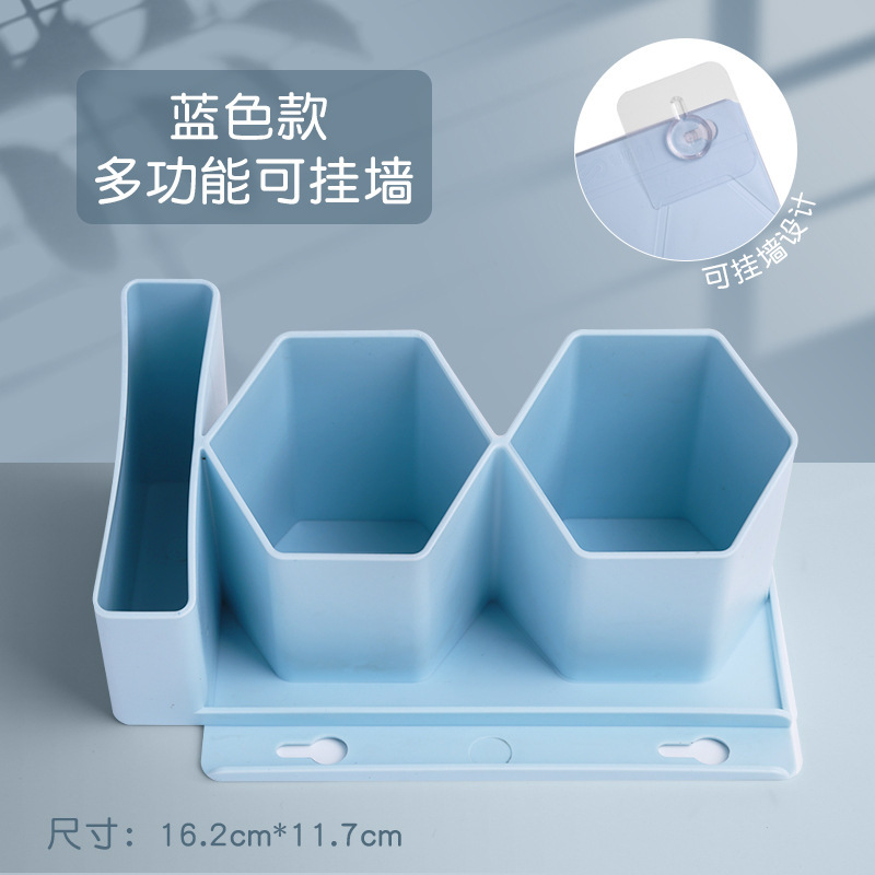 Portalápices de 100 puntos/azul