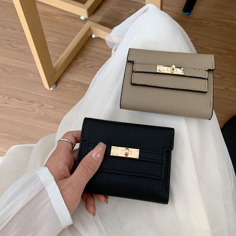 Women's Wallet Ins Women's Small Wallet Women's High-end Sense Small Folding Wallet Short Clutch Cross-border Wallet Women's Wallet Ins Women's Small Wallet Women's High-end Sense Small Folding Wallet Short Clutch Cross-border Wallet