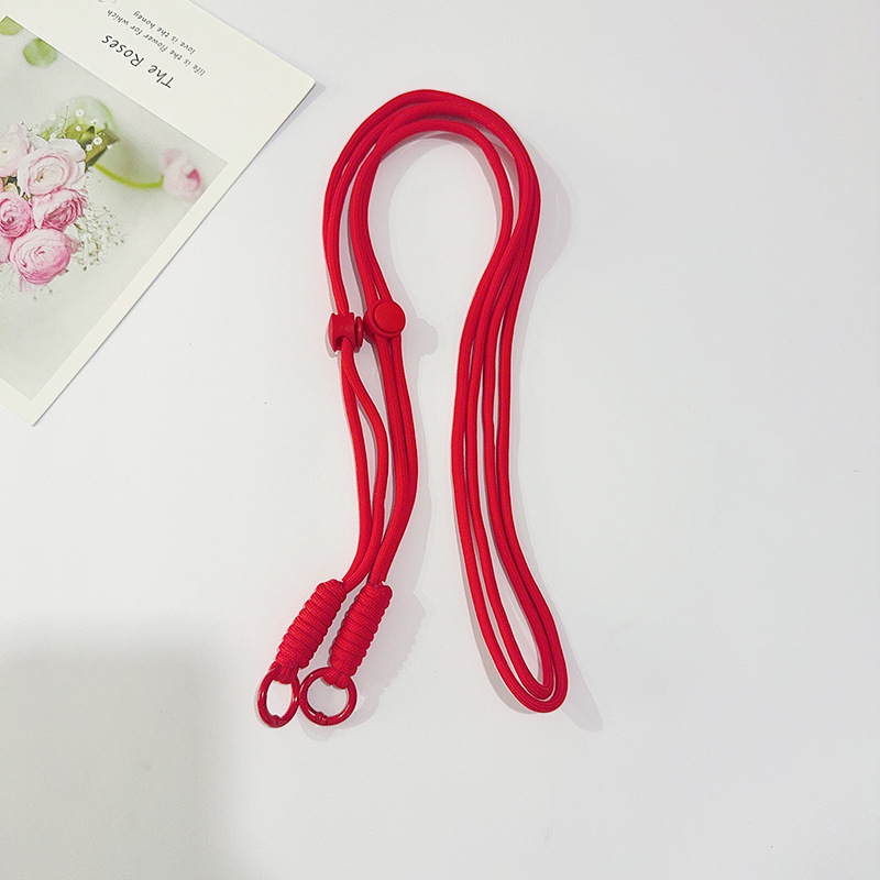 Cordón de teléfono móvil ajustable tejido anudado correa cuerda desmontable crossbody cuerda de teléfono móvil correa de teléfono móvil se puede llevar de vuelta