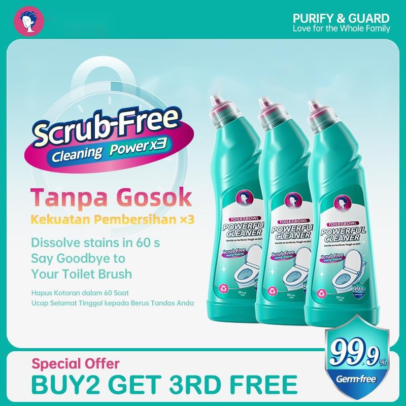 Cross-Border Logeski Rujingji Same-Quality Toilet Gel Cleaner, Powerful Stain Removal and Deodorization for Home Use, 500ml