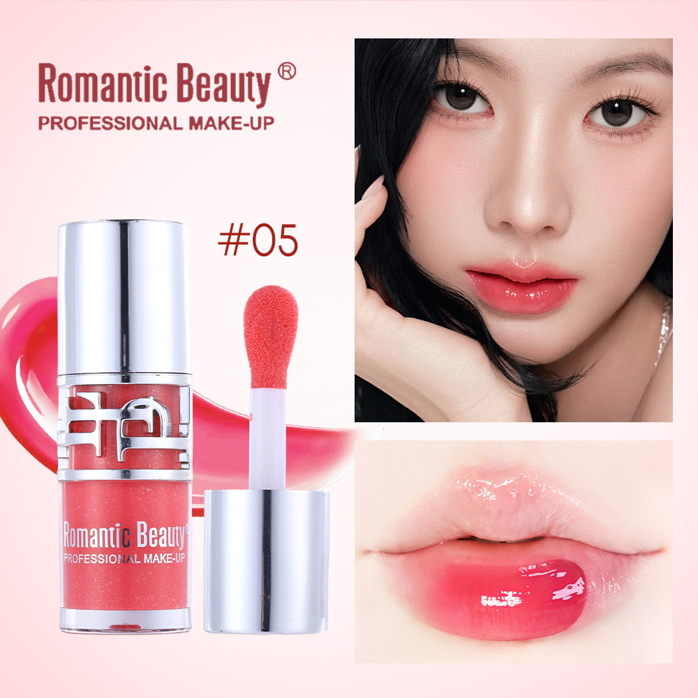 Esmalte labial de espejo transfronterizo, esmalte labial de color duradero, esmalte labial líquido sin tazas, no se desvanece.