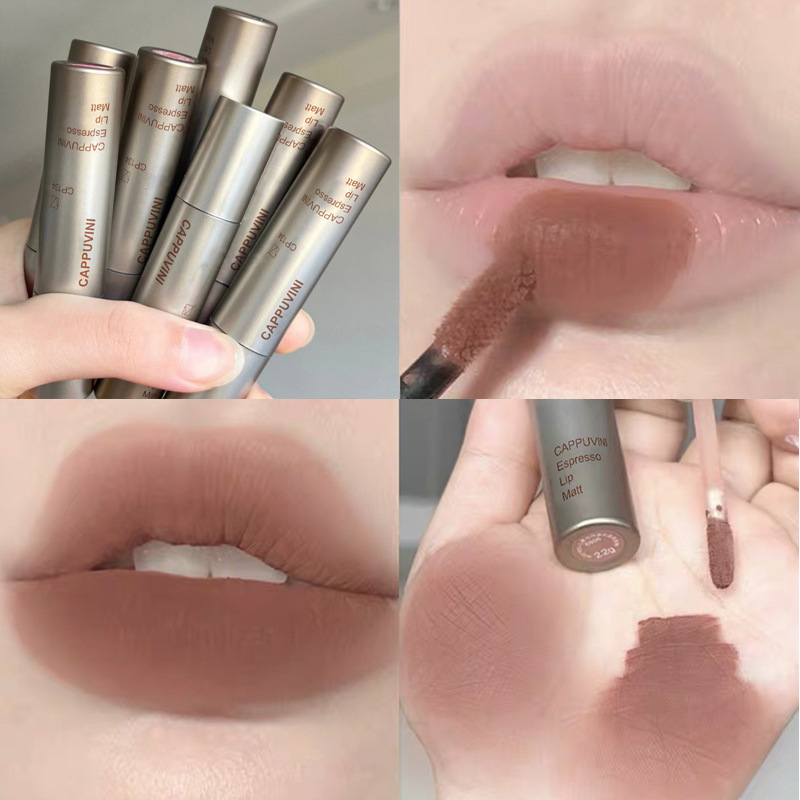 Cappuccino italiano más labios densos esmalte labial brillante esmalte labial barato otoño y invierno estudiantes de terciopelo de mujeres maquillaje nacional