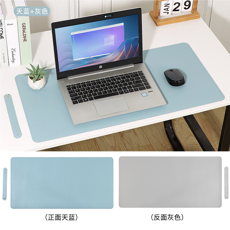 工場卸売り革マウスパッド超大型汚れ防止パソコン事務机パッド両面純色防水学生用パッド|undefined