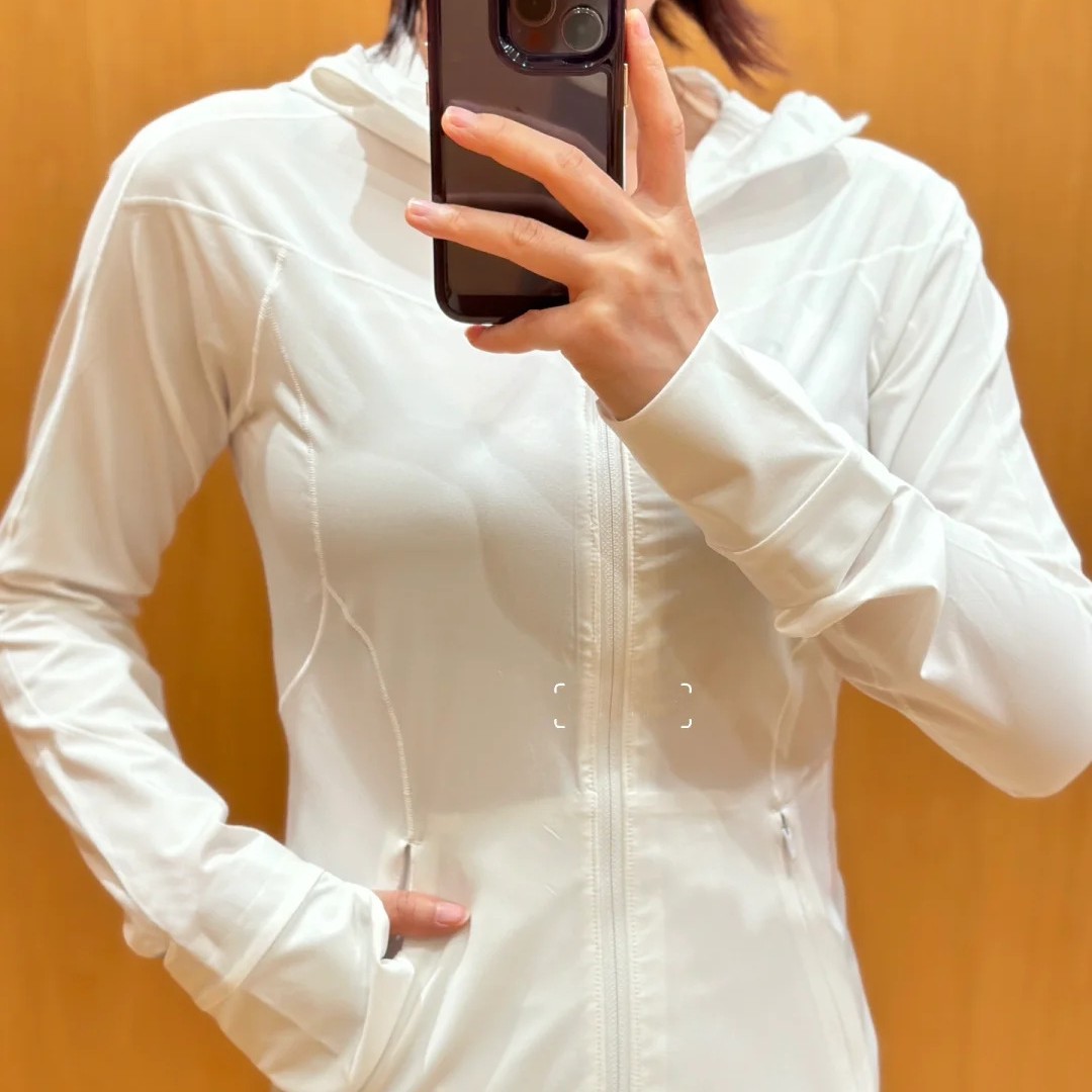 Summer Skin Clothing for Women, Thin, Outdoor Cycling, Breathable, Ice-Like, Quick-Drying, Breathable, Lightweight, Hooded, Slim-Fitting Yoga Sunscreen