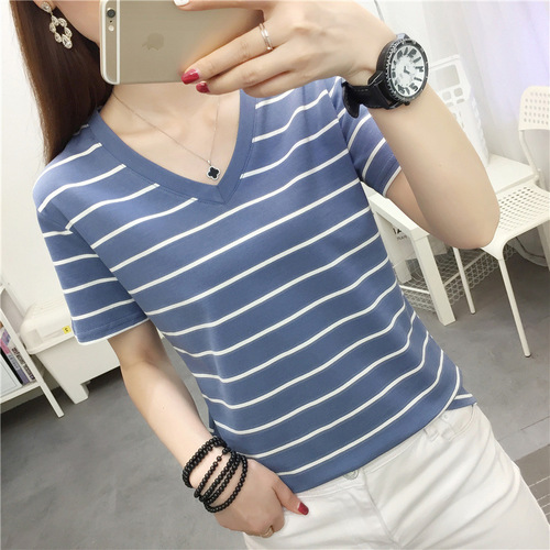 Fat mm large size loose cotton short-sleeved t-shirt, women's clothing, summer Korean half-sleeve T-shirt, belly-covering, hidden meat clothes