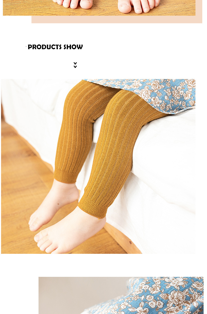 Elegant Solid Color Jacquard Cotton Pants & Leggings display picture 4