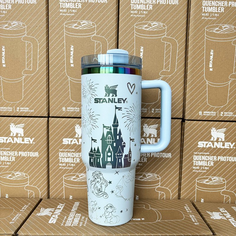 マーメイドキャッスルハンドル魔法瓶カップクリエイティブアイスバーカップビッグベリーカップスタンレーエンジェル40オンスカービッグマック|undefined