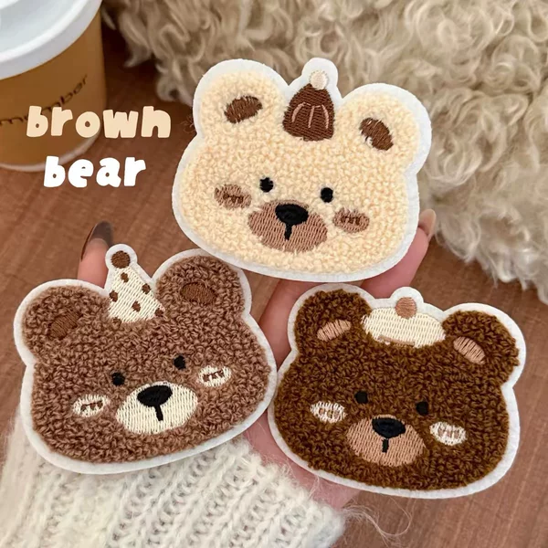 Cute Little Bear Seamless Magic Tape Side Hair Styling Tool Hair Accessory for Girls' Bangs Decoration Wholesale