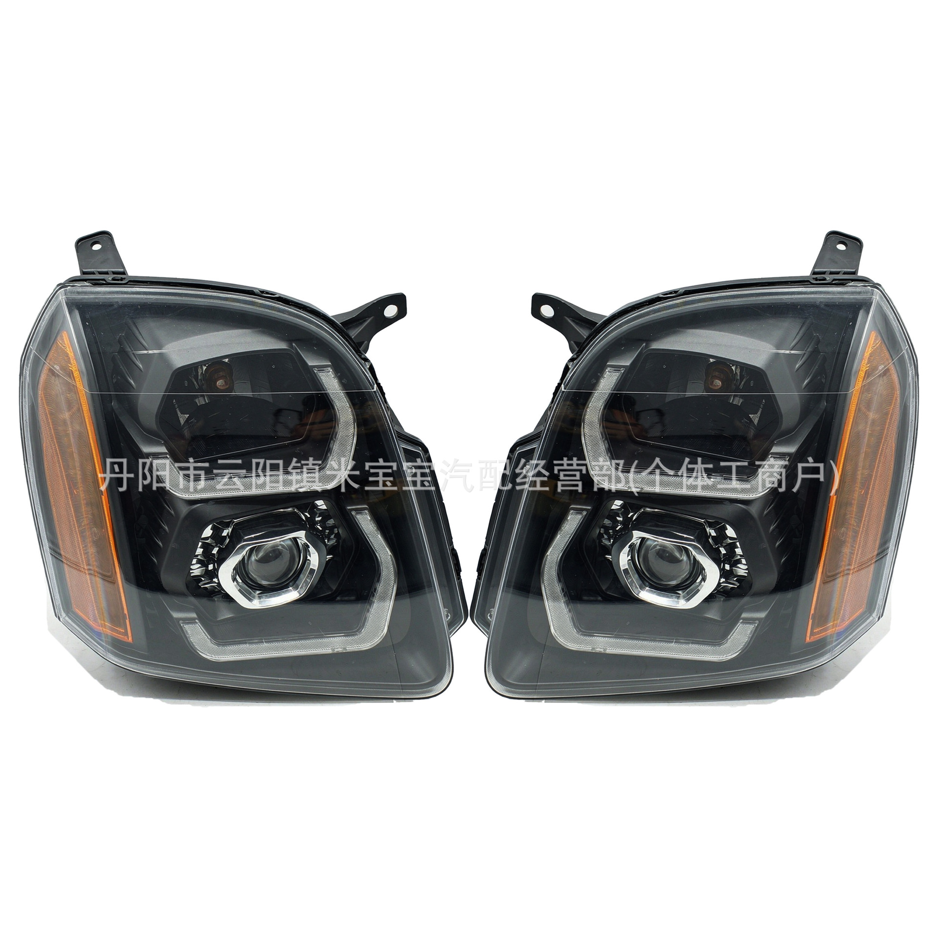 Suitable for 2007-2014 GMC Yukon XL 1500 2500 modified black frame white lens