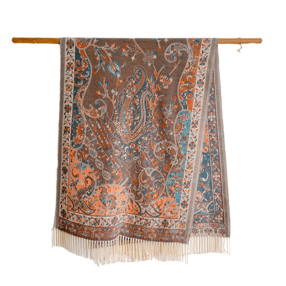 2023 retro cachemir-como bufanda yunnan tíbet viaje moda desgaste manto otoño e invierno engrosada bufanda caliente para las mujeres