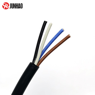 4 core 0.3 square PVC sheathed cable black 4 core PVC control wire