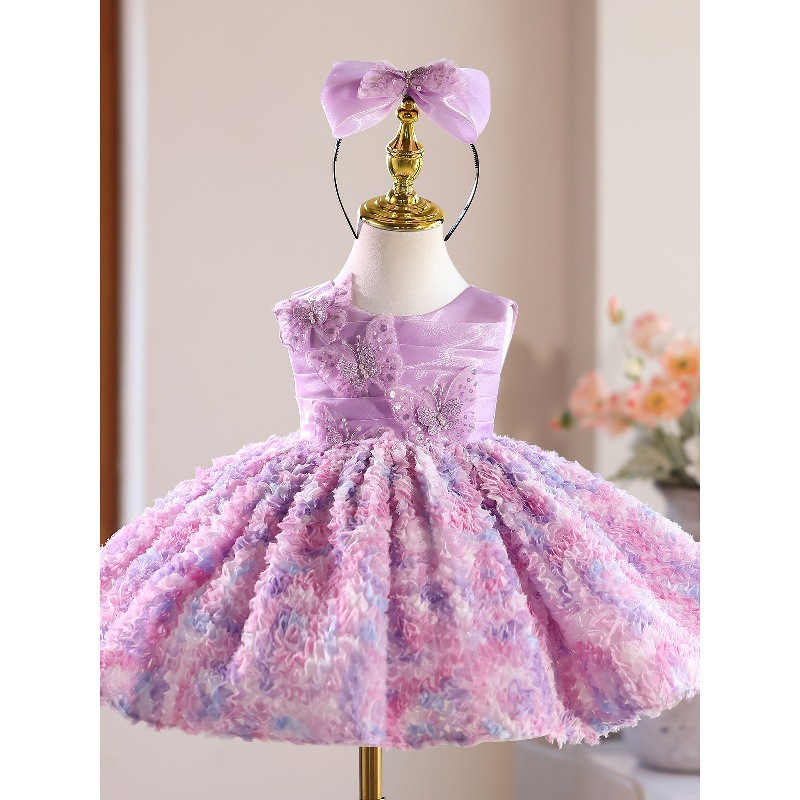 Creative Versatile Host Girl's High-end Pettiskirt Purple