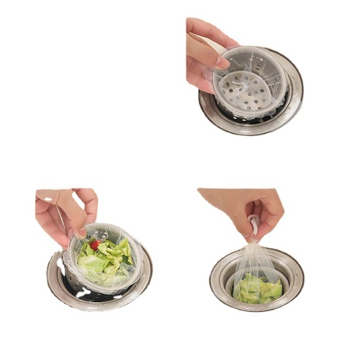 One-time-use kitchen sink filter, kitchen and bathroom drain, pool mouth washing basin, sink drain filter