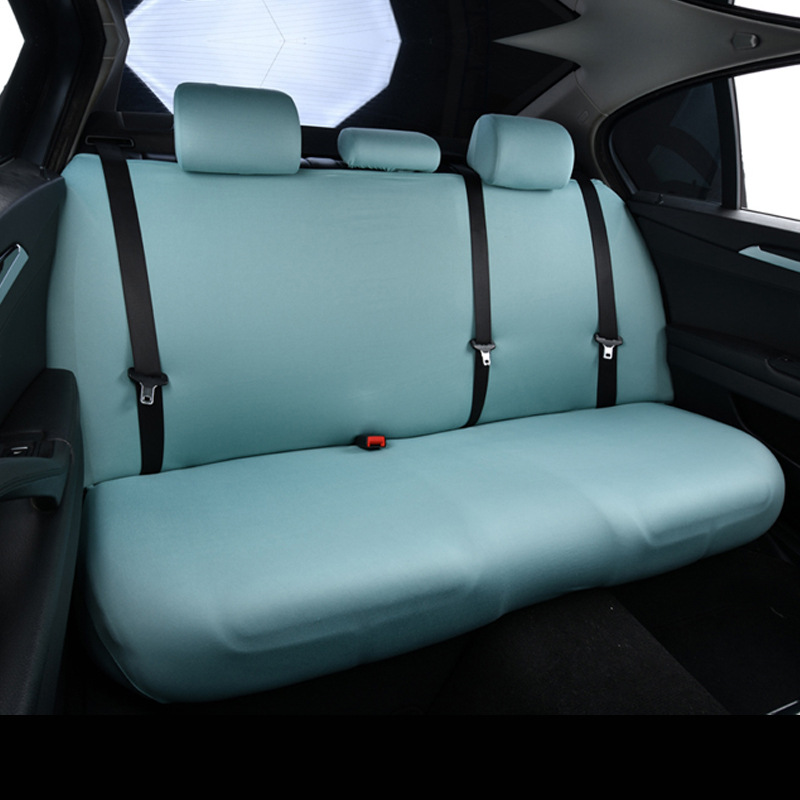 Elastic universal car seat cover, rear split-type waterproof seat cushion cover, backrest cover, headrest cover, simple elastic design
