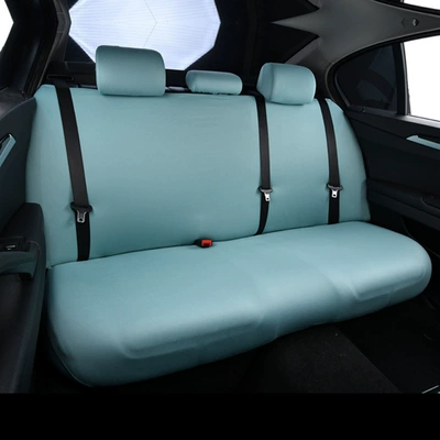 cover, backrest cover, headrest cover, Universal seat cover - blue-green-rear-seat-split-set-one-size-fits-all-universal
