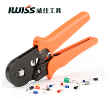 IWISS自动冷压端子钳预绝缘压接钳管型压线钳套管接线钳HSC86-4