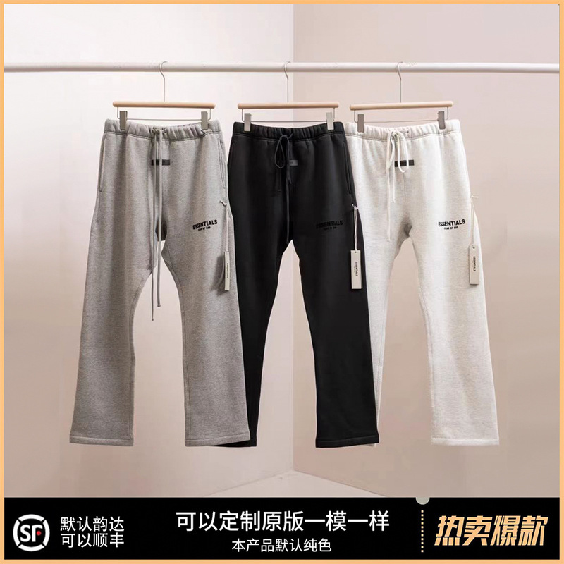 High Version Essentials Multi-Line High Street Straight Loose Pants Wide-Leg Casual Pants Fashion Sweatpants New Style