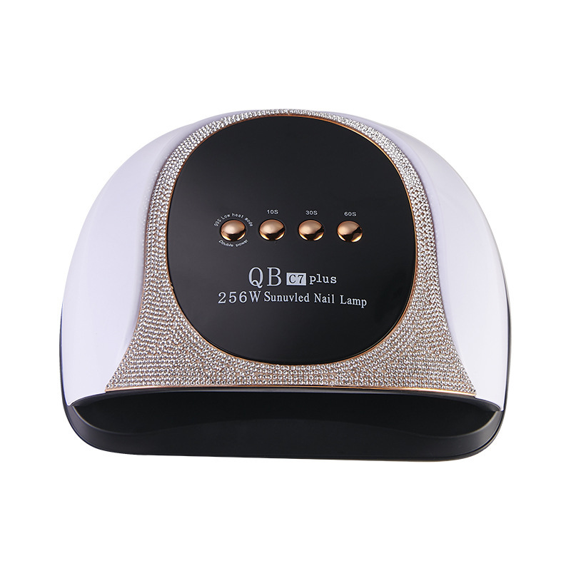 Lámpara de uñas transfronteriza Máquina para hornear uñas 256W Lámpara para hornear uñas Lámpara de uñas de alta potencia Lámpara de fototerapia de uñas UV de secado rápido
