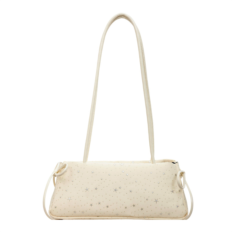 2026 primavera nuevo estilo de moda coreano lleno de estrellas de textura bolso de hombro bolso de mujer diseño de sensación diaria nicho bolso de brazo
