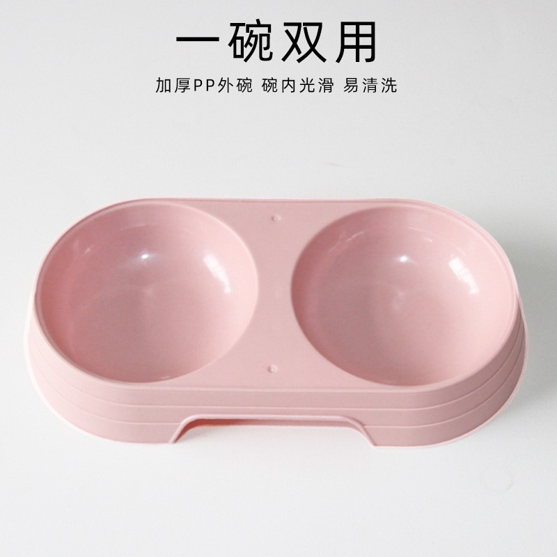 Fábrica al por mayor tazón para mascotas gato perro tazón de comida fácil limpieza antidetonante plástico engrosado perro tazón mascota gato tazón