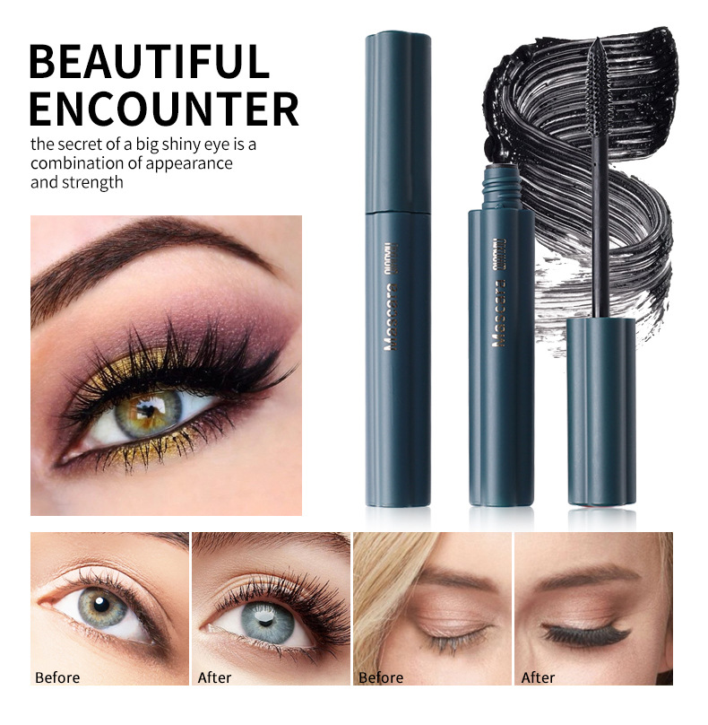 QIANXIU cross-border manufacturer's thick, curly and long mascara, waterproof and non-smudge 4D mascara, a bestseller in Europe and America undefined