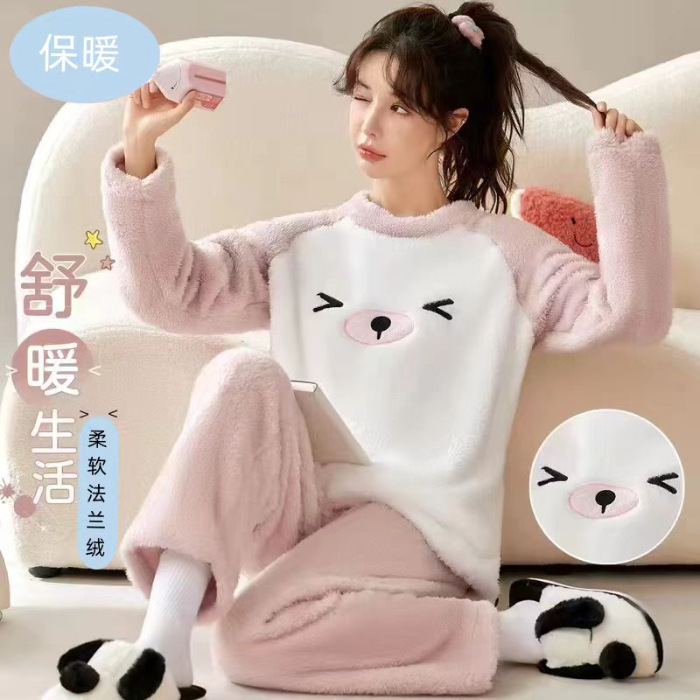 LXE-16.19#분홍색과 흰색 곰