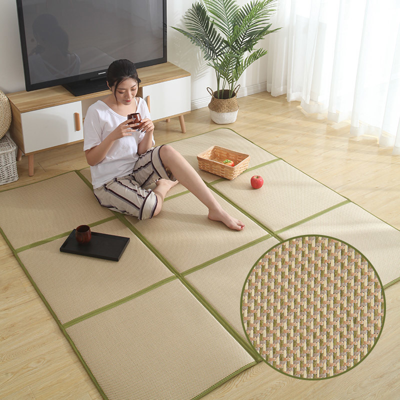 Baby Fence Floor Mat Foldableable Japanese Rattan Mat Carpet Living Room Tatami Mat Baby Kidsren Summer Mat