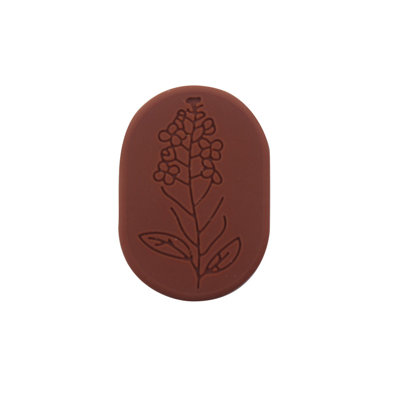 Productos creativos para bebés de bricolaje, forma redondeada, joyería de silicona impresa, cadena de chupete, dientes molares, accesorios de pulsera de mordedor